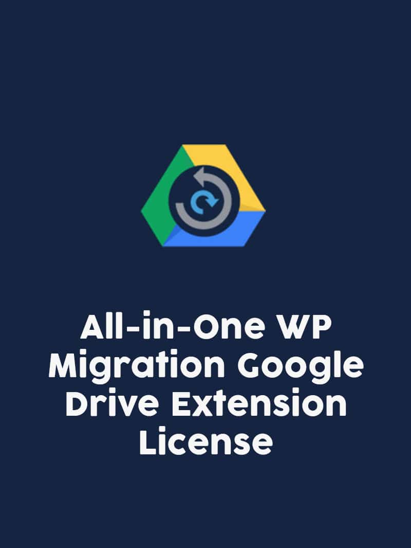 All-in-One WP Migration Google Drive Extension Lisansı