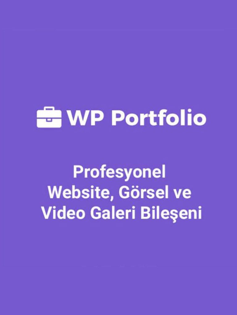 WP Portfolio Lisansı ve Kurulumu