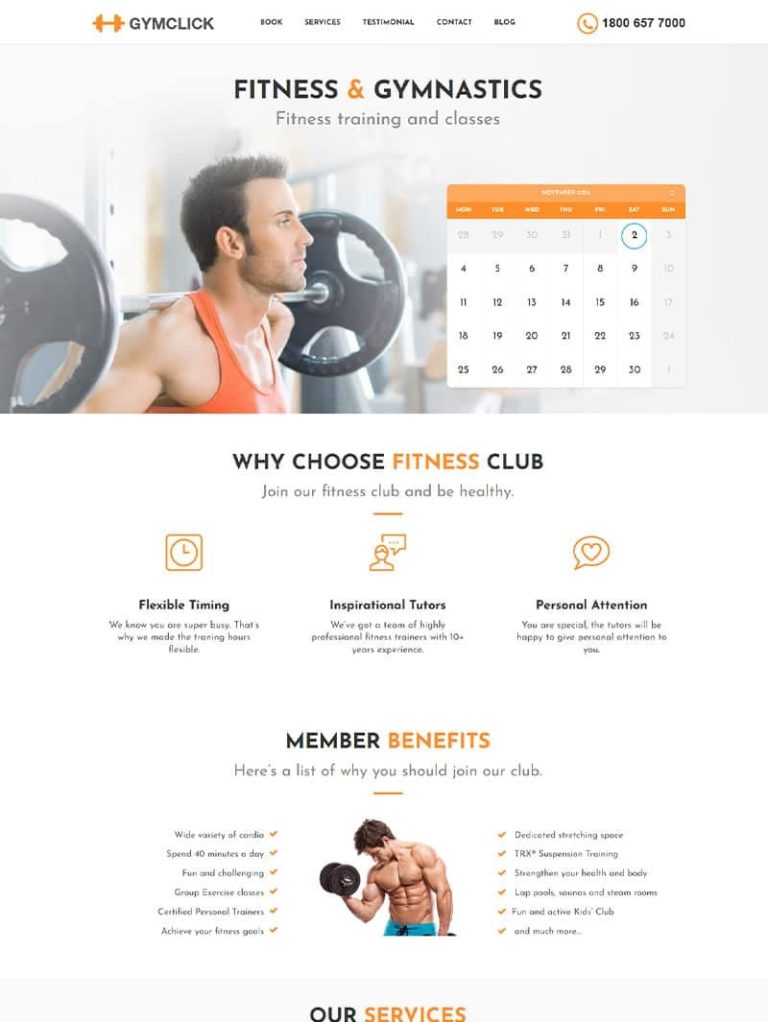 Mediclick Fitness WordPress Teması