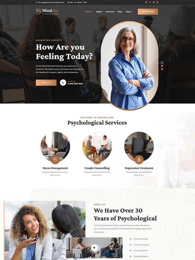 Mindset Psikolog WordPress Teması