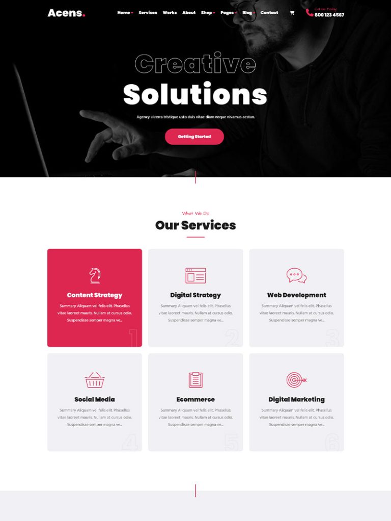 Acens Dijital Ajans WordPress Teması