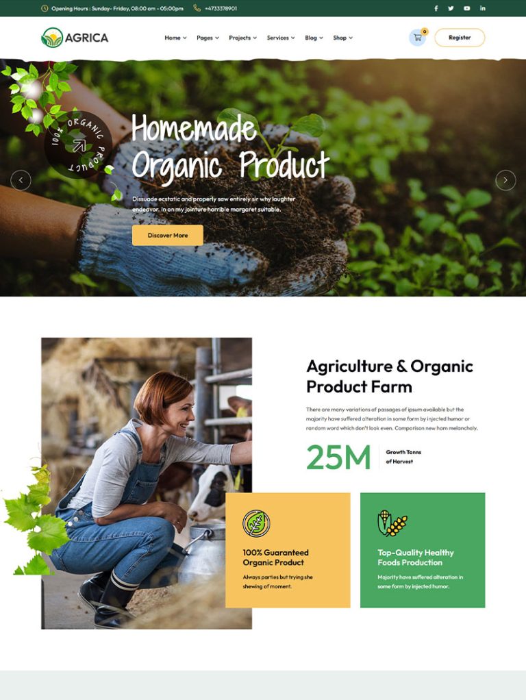 Agrica Tarım WordPress Teması