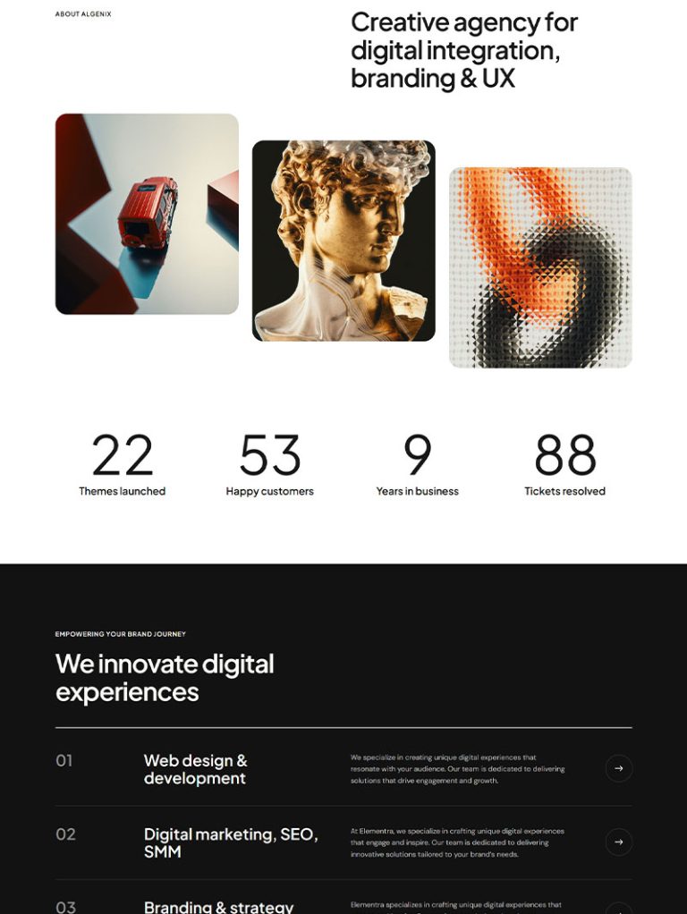 Algenix Dijital Ajans WordPress Teması