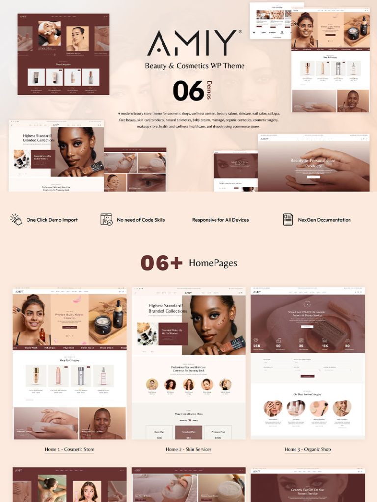 Amiy Kozmetik Mağazası WordPress Teması