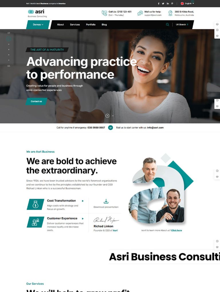 Asri Kurumsal WordPress Teması