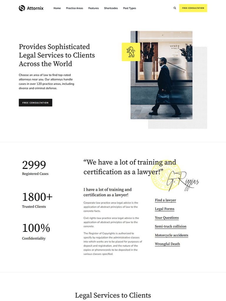Attornix Hukuk Bürosu WordPress Teması