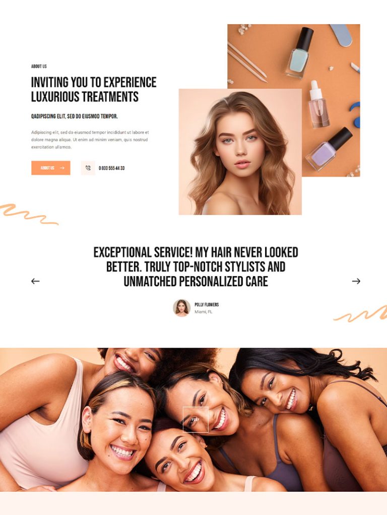 Beautique Güzellik Salonu WordPress Teması