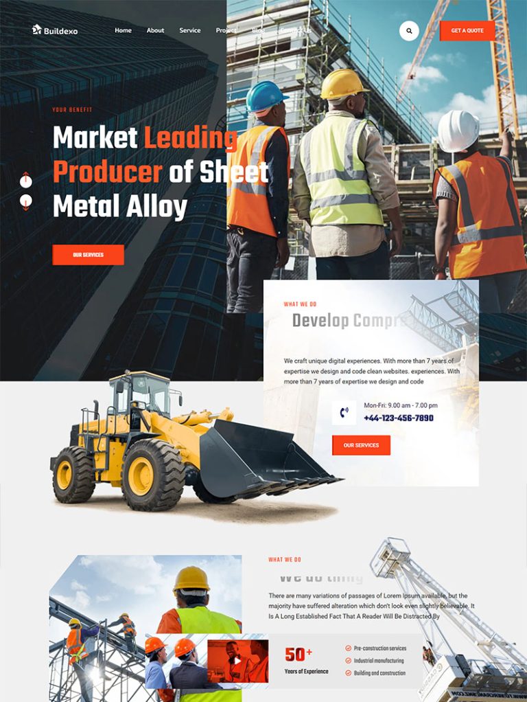 Blxo İnşaat WordPress Teması