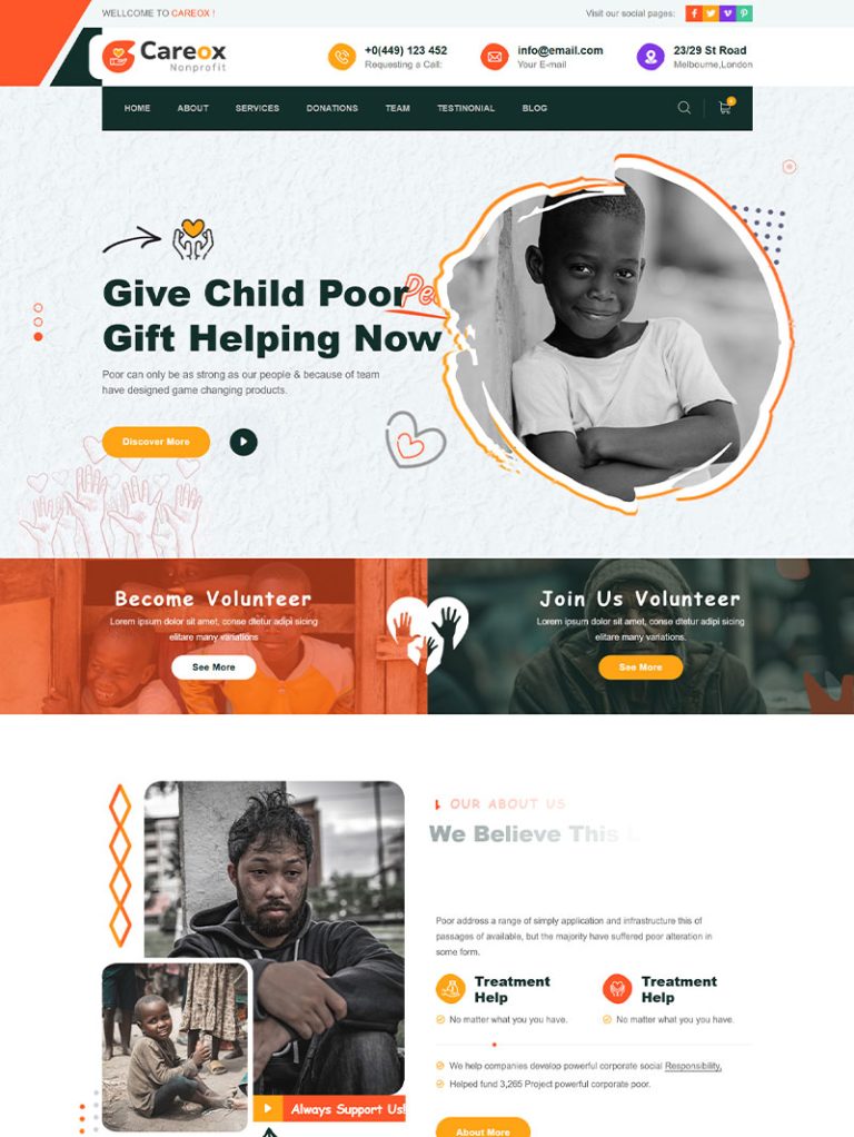 Careox Vakıf ve Dernek WordPress Teması