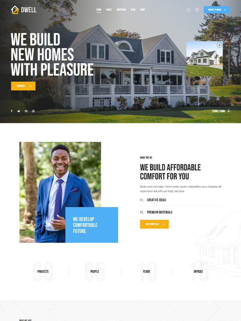 Dwell Ev Tasarımı ve Tadilat WordPress Teması