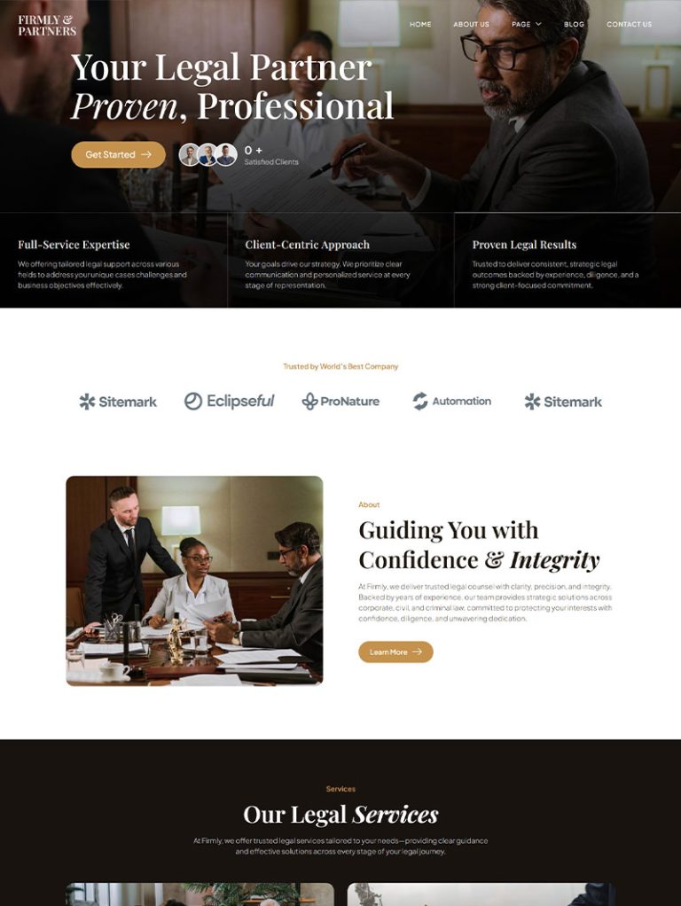 Firmly Hukuk Bürosu WordPress Teması