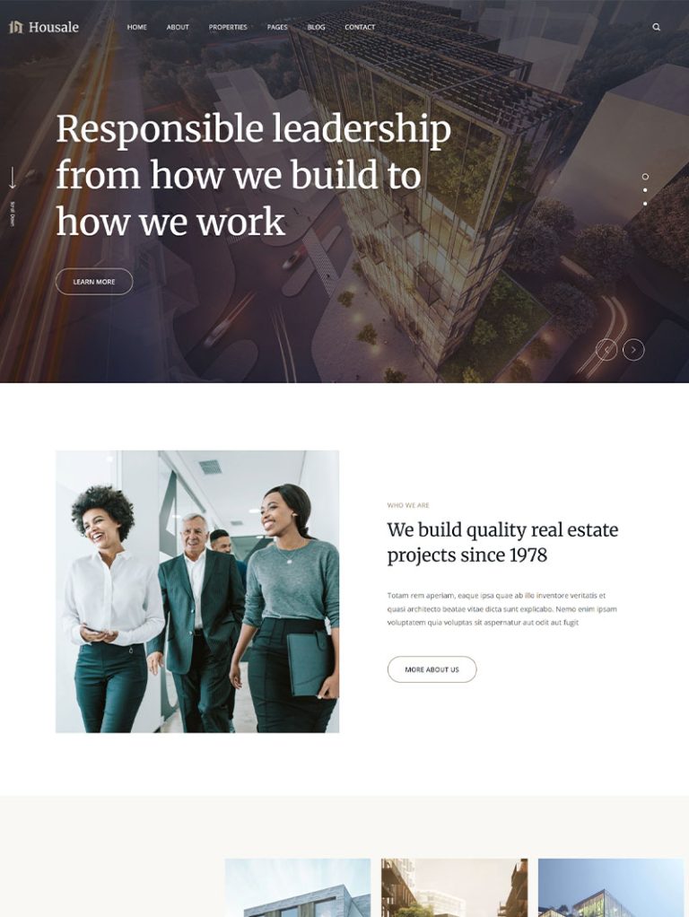 Housale Emlak ve Konut Projesi WordPress Teması