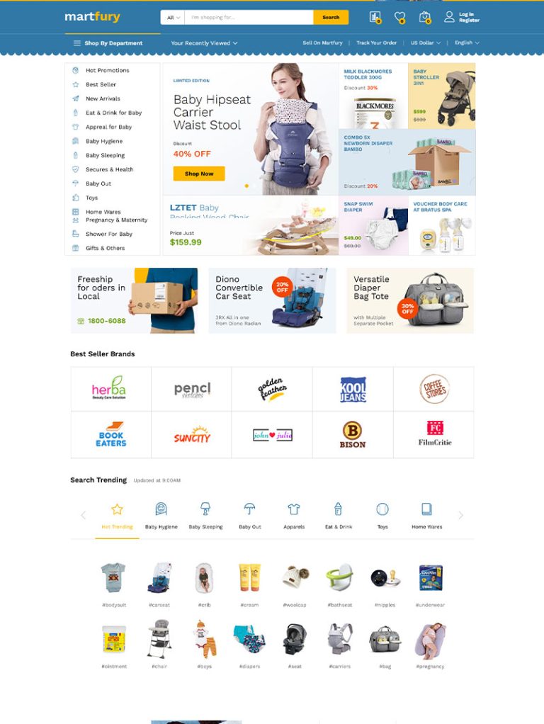 Martfury Pazaryeri WordPress Teması
