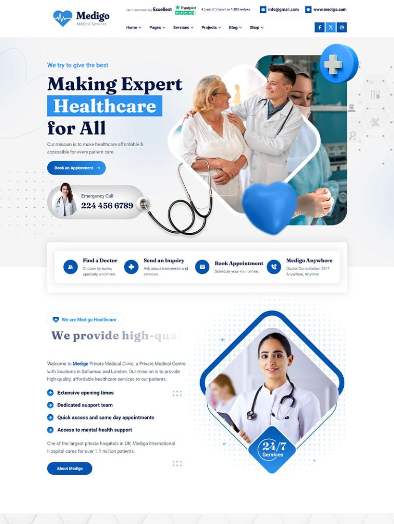 Medigo Medikal WordPress Teması
