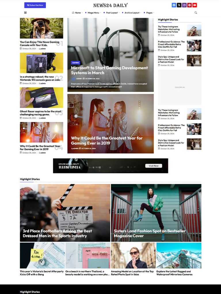 News24 Haber ve Blog WordPress Teması