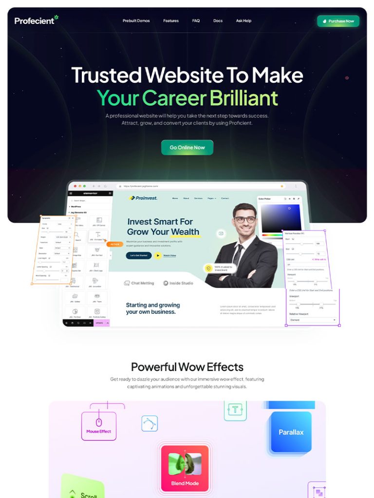 Profecient Çok Amaçlı Kurumsal WordPress Teması