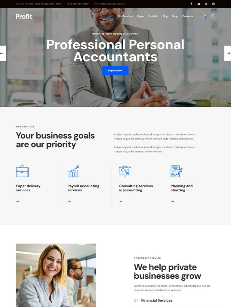 Profit Kurumsal WordPress Teması
