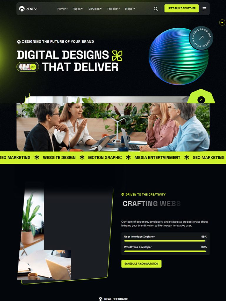Renev Kreatif Ajans WordPress Teması