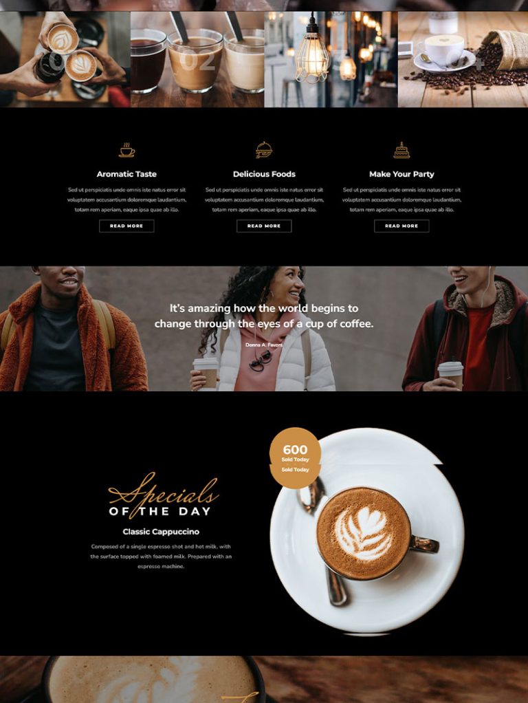Stradale Cafe ve Restoran WordPress Teması
