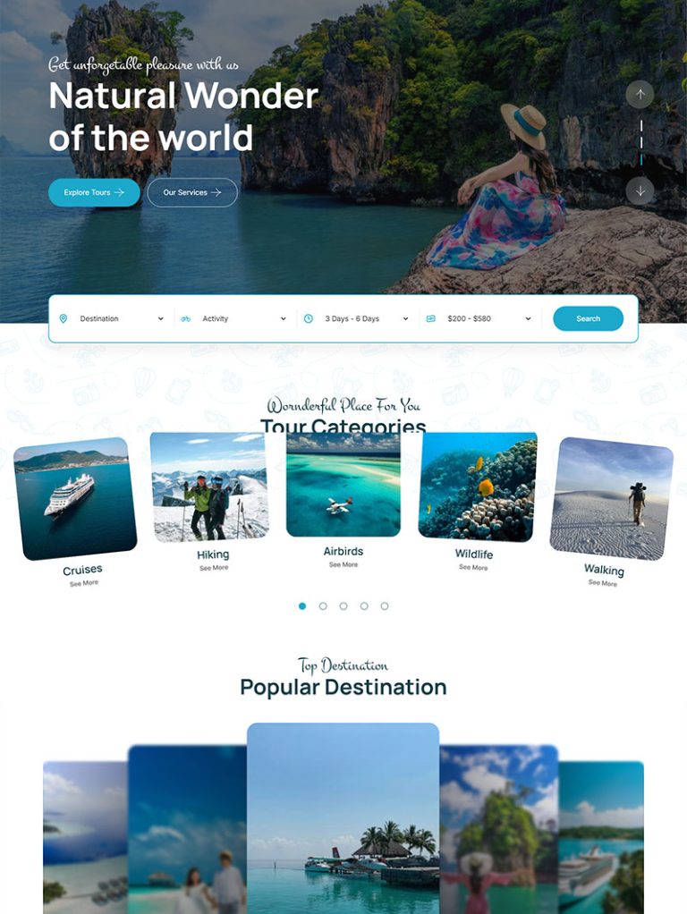 Tourm Tur ve Seyahat WordPress Teması
