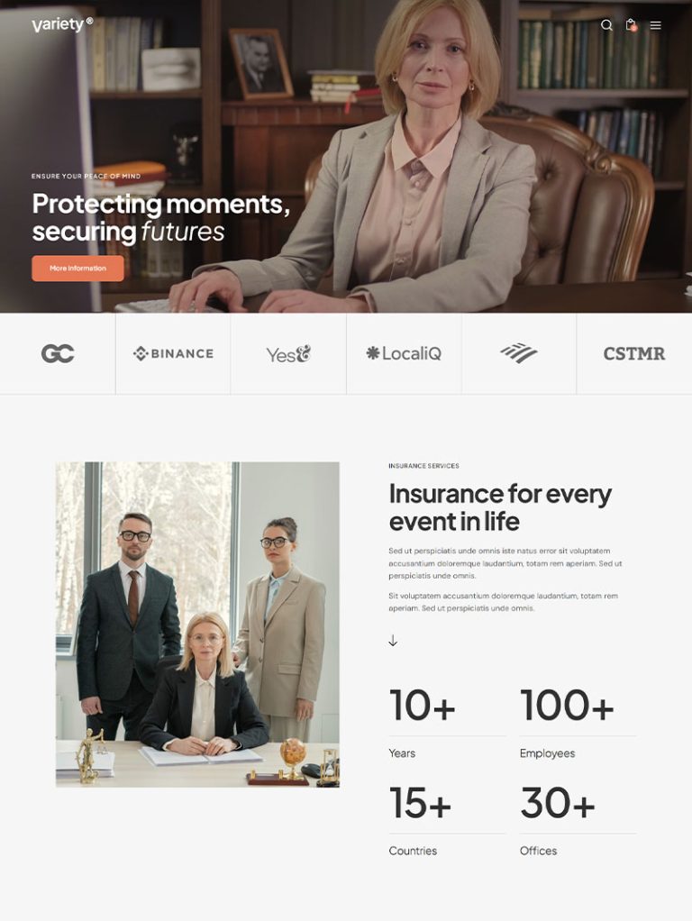 Variety Sigorta ve Danışmanlık WordPress Teması