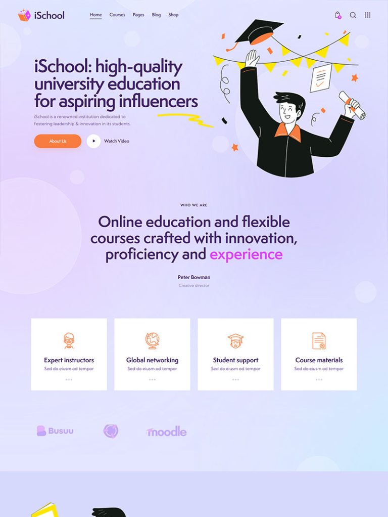 iSchool Eğitim ve Kurs WordPress Teması